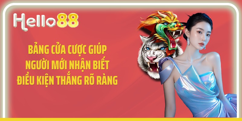 Bảng cửa cược giúp người mới nhận biết điều kiện thắng rõ ràng