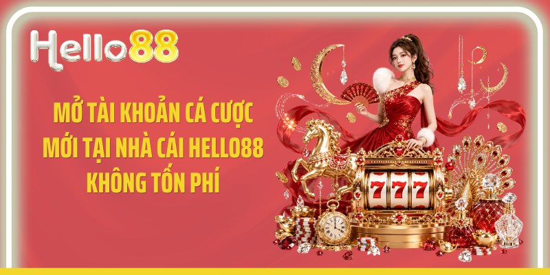Mở tài khoản cá cược mới tại nhà cái Hello88 không tốn phí